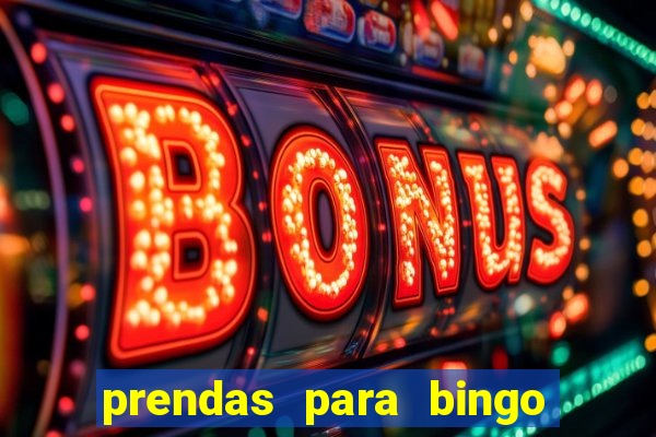 prendas para bingo de natal